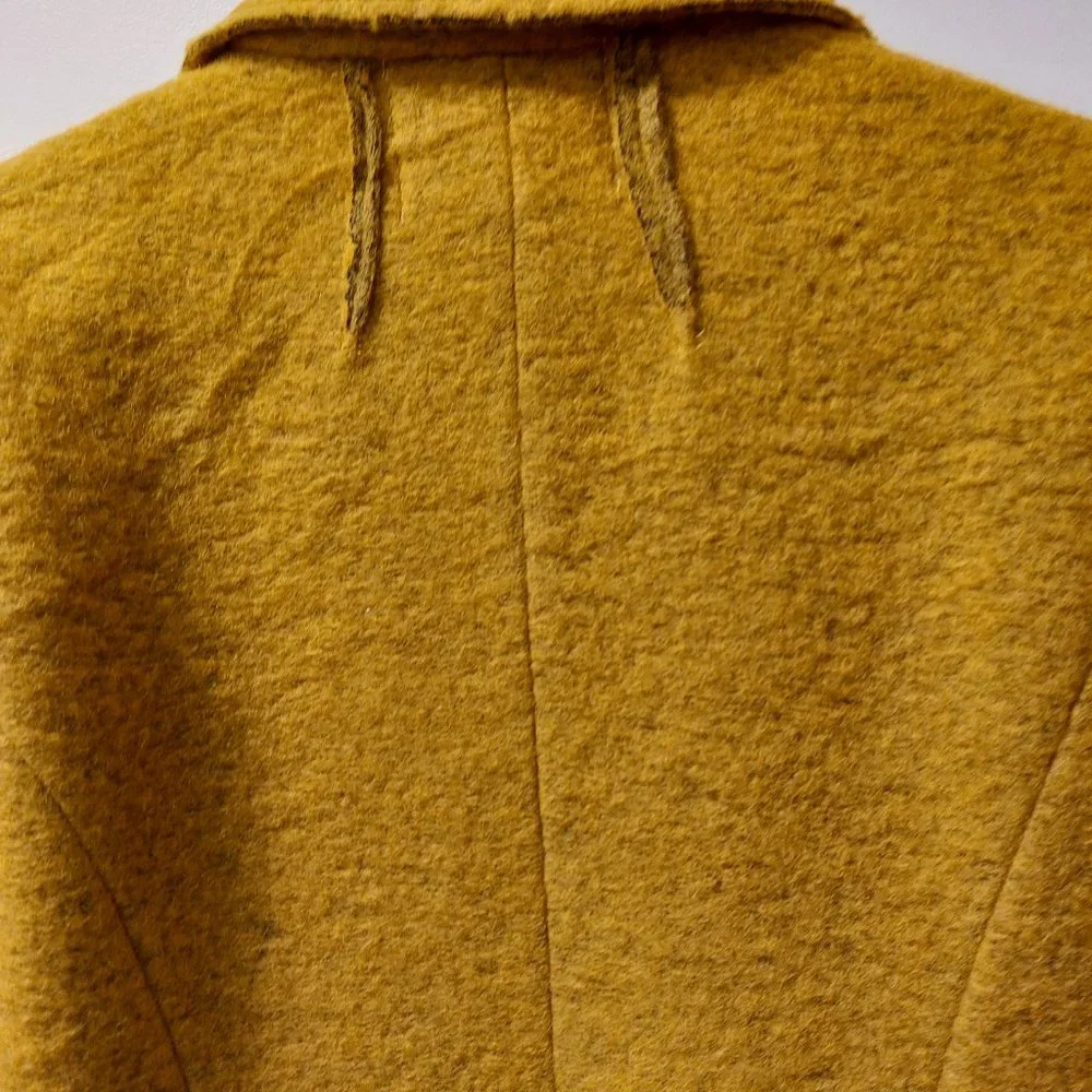 MARISA & MARIE Italian Made Wool Blend Tailored Blazer - Mustard - Size L/M - Picture 6 of 9
